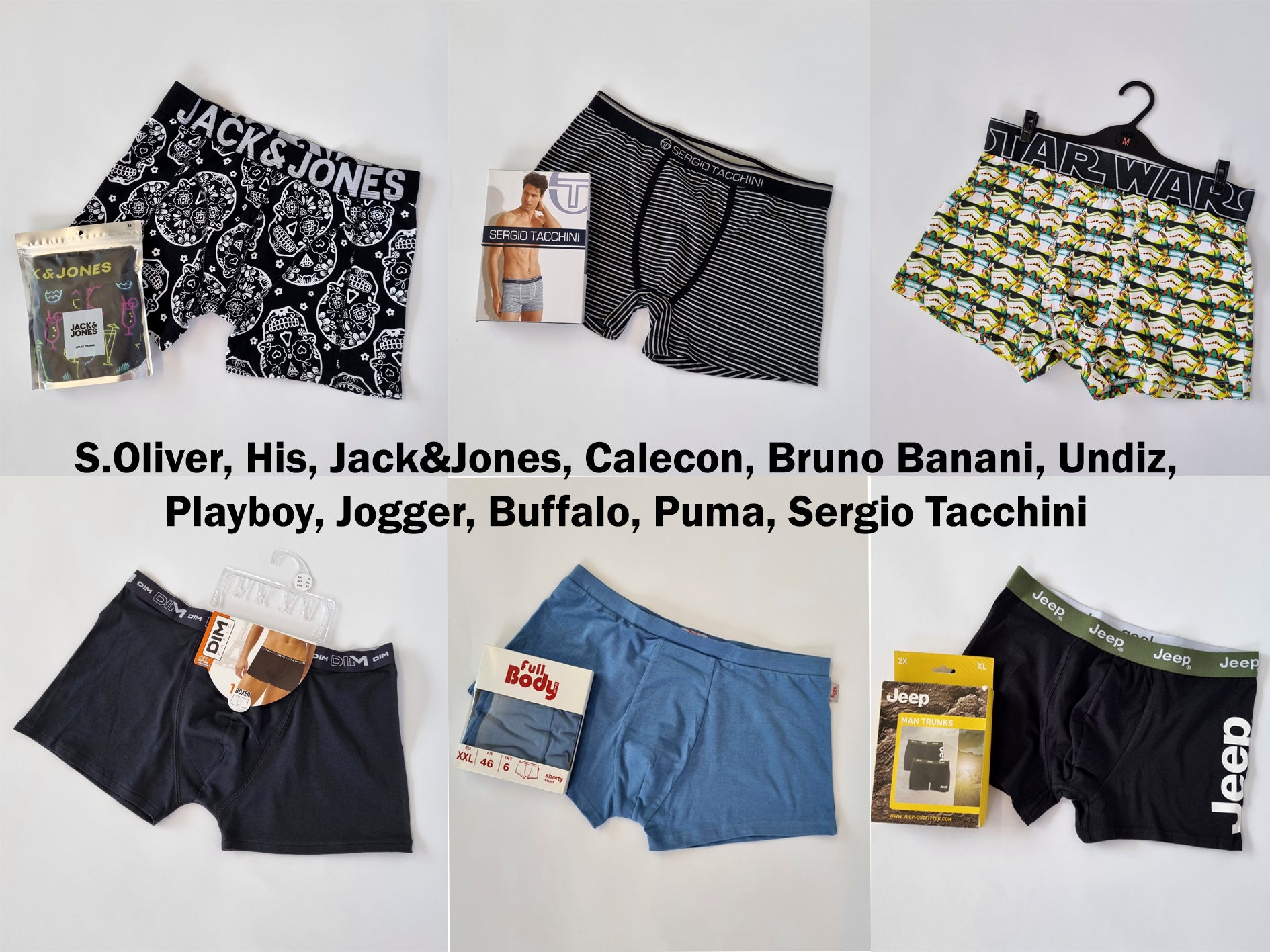 Mix men's branded underwear