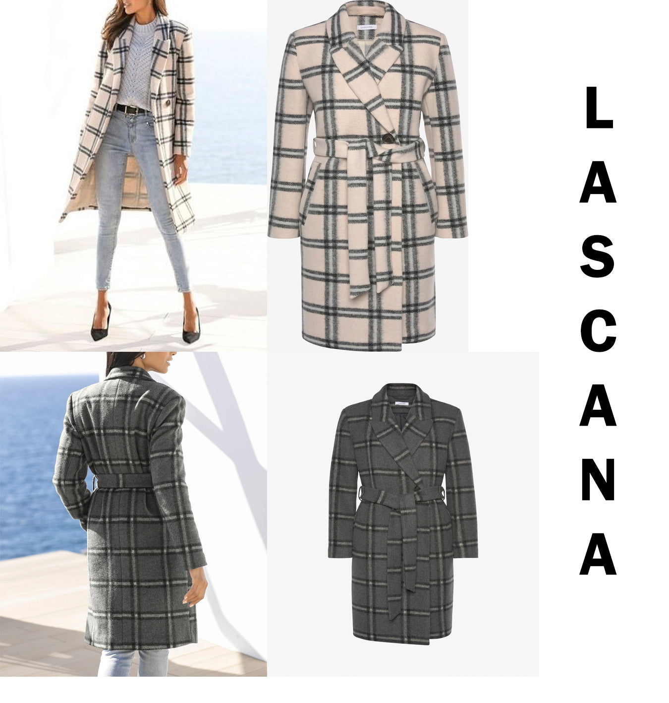 Women's Check Coat by Lascana