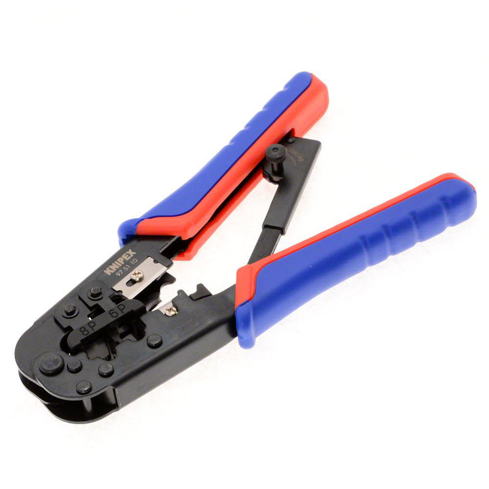 KNIPEX Crimping pliers for Western plugs 6/8-pin, 190 mm