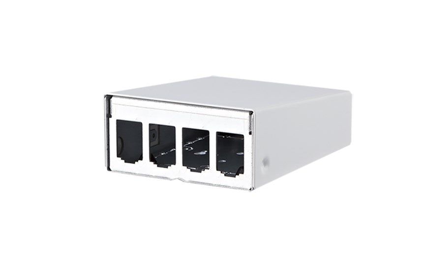 METZ CONNECT Modul AP-Gehäuse 4 Port reinweiß, unbestückt