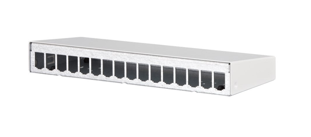 METZ CONNECT Modul AP-Gehäuse 16 Port reinweiß, unbestückt