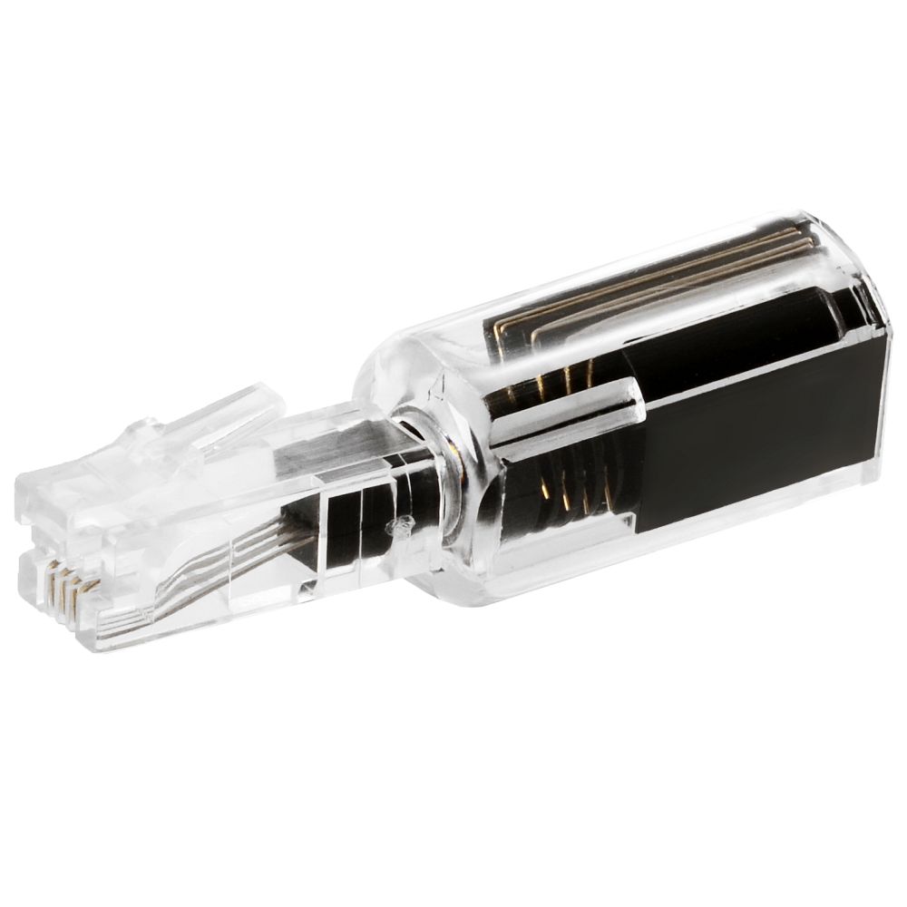 Helos Untangler, Twist-Stop, schmale Form, schwarz-transparent