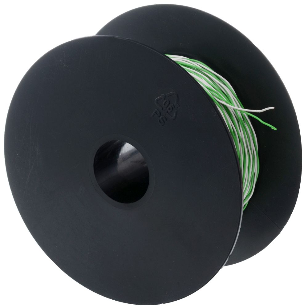 Helos jumper wire YV 2x0.5/0.9 white/green, 100 m