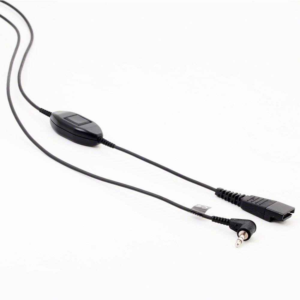 Jabra Anschlusskabel QD auf 3,5-mm-Klinke, glatt, 1,5m