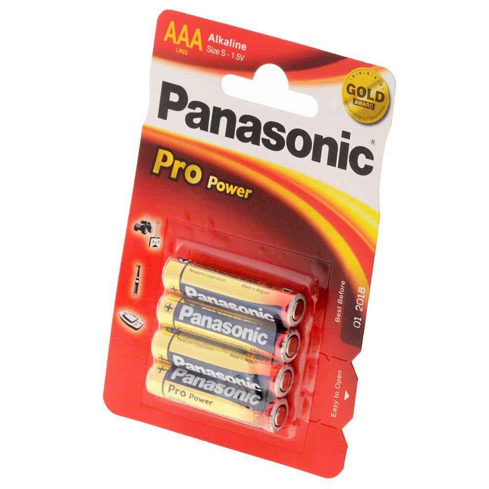 Panasonic Batterie Alkali Pro Power LR03PPG Micro