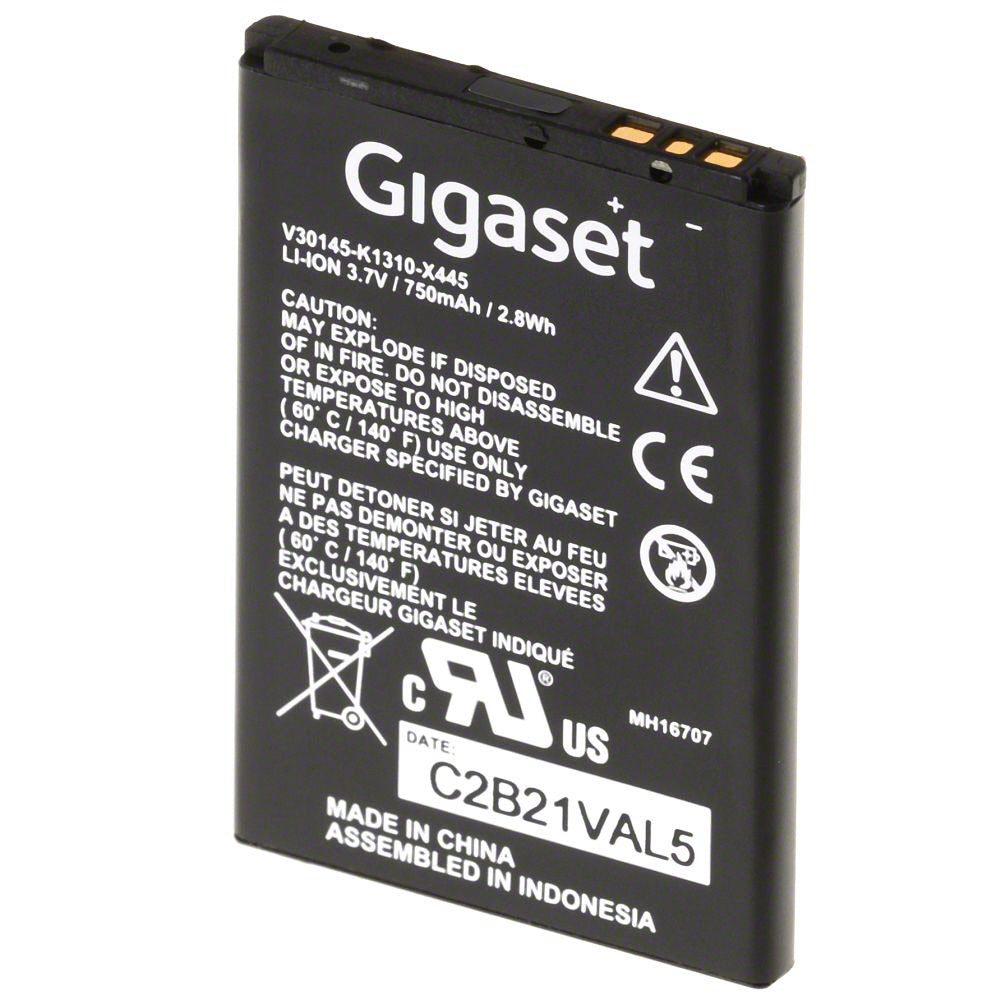 Gigaset Ersatzakku Li-Ion - 750 mAh für SL400H/SL350H/SL750H/SL800H,
