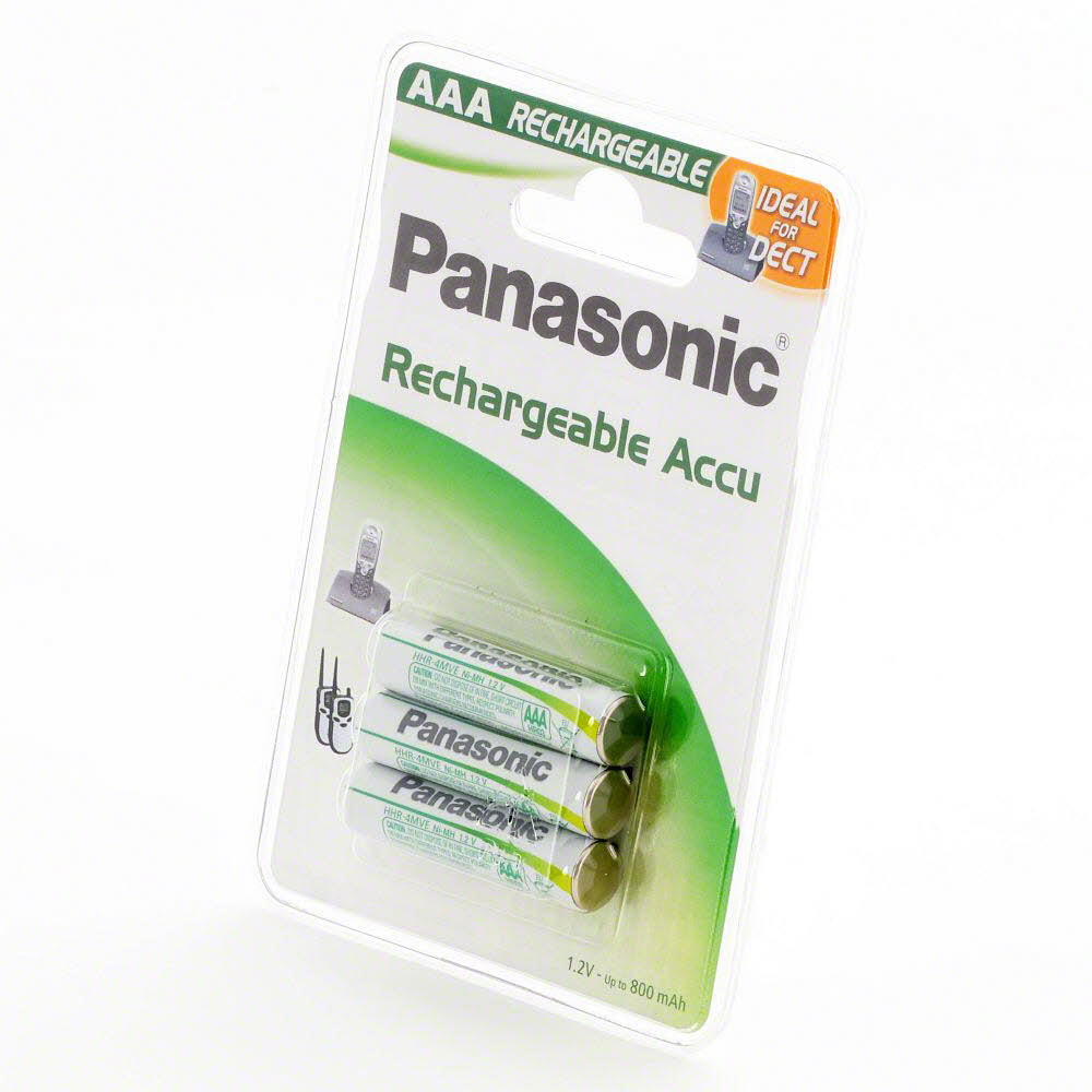 Panasonic Akku P03P AAA 750 mAh, NiMH, 3er Blister