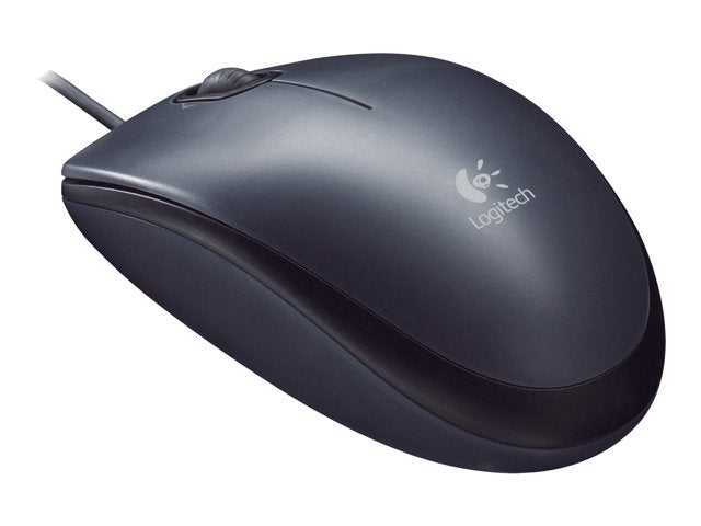 Logitech M90 optische USB-Maus / Retail-Ware - schwarz