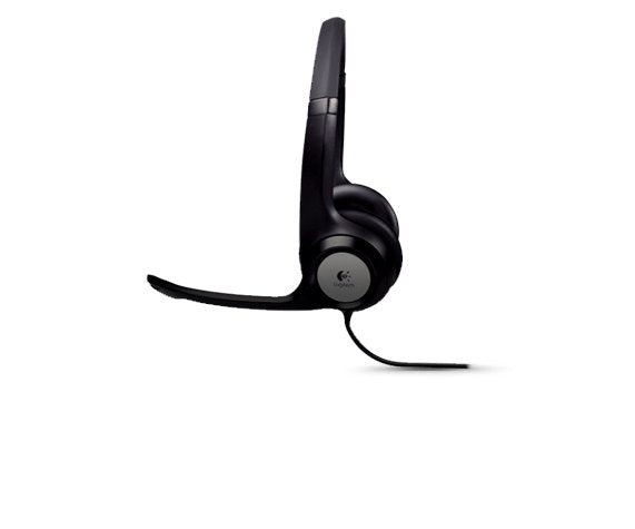 Logitech H390 USB headset with microphone, wired - black