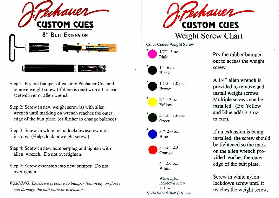 Queue Extension J. Pechauer Complete Set Carbon 22cm