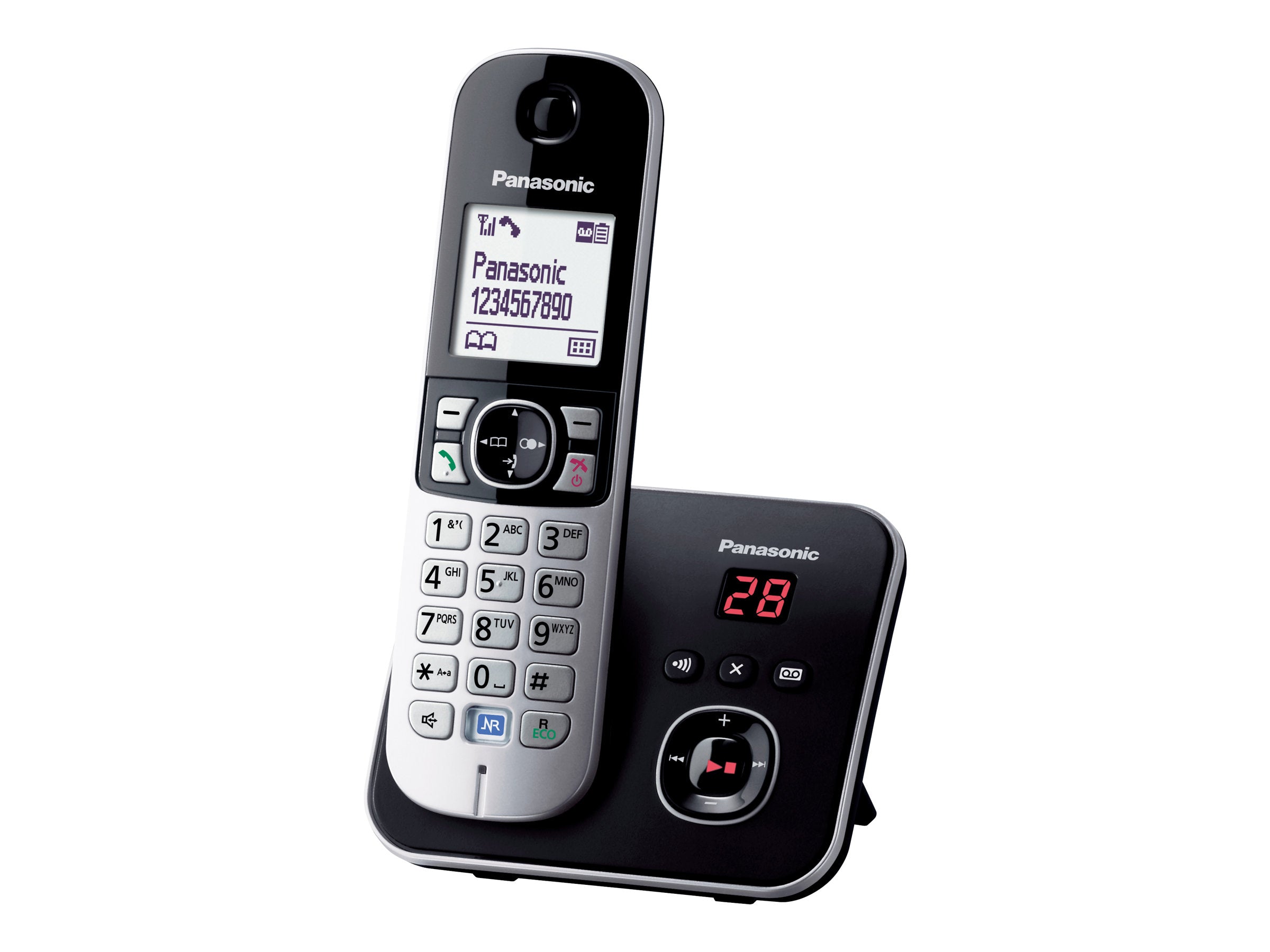 Panasonic Schnurlostelefon mit AB KX-TG6821GB - schwarz