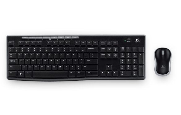 Logitech MK270 Set, Tastatur und Maus, kabellos DE - schwarz