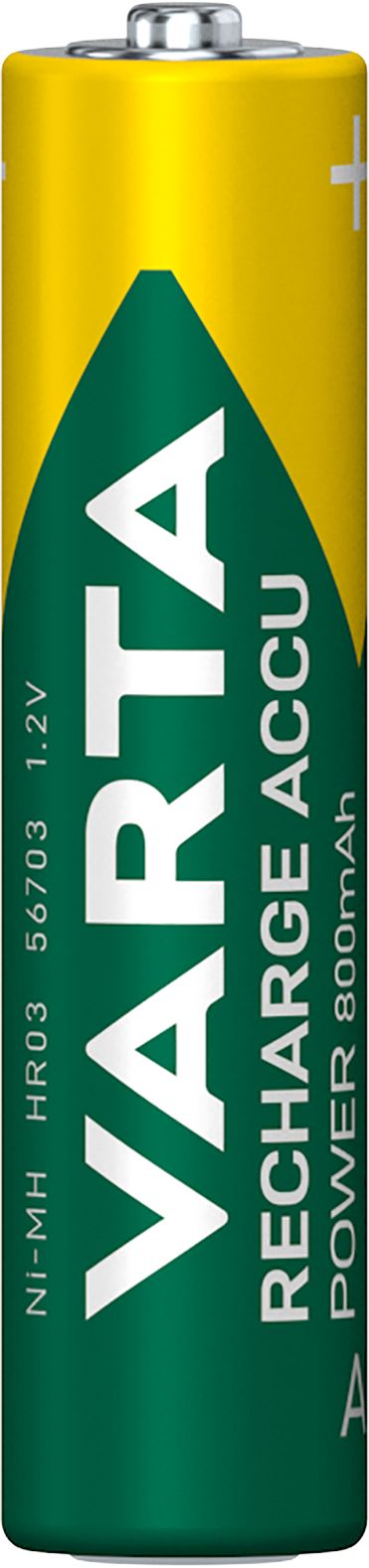 VARTA Recharge Accu Power AAA 800mAh Akku (2er Pack) Nickel-Hydrid