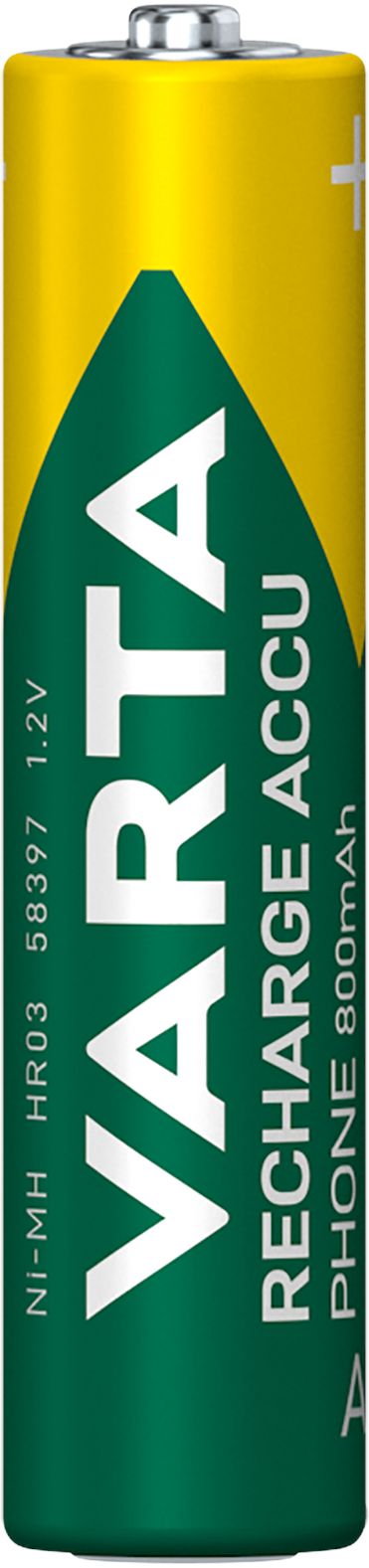 VARTA Recharge Accu Phone AAA 800mAh Akku (2er Pack) Nickel-Hydrid