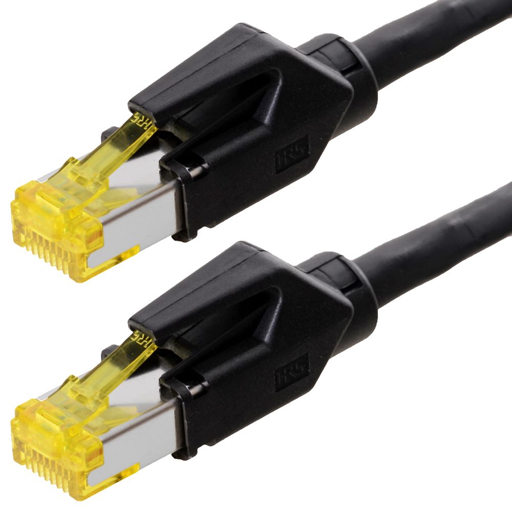 Draka patch cable S/FTP Cat 6a HQ TM31 (ISO/IEC) black 3.0m