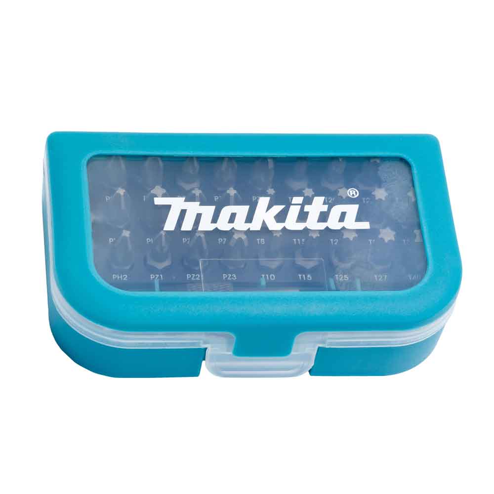 Makita bit set P-73374, 31 pieces.