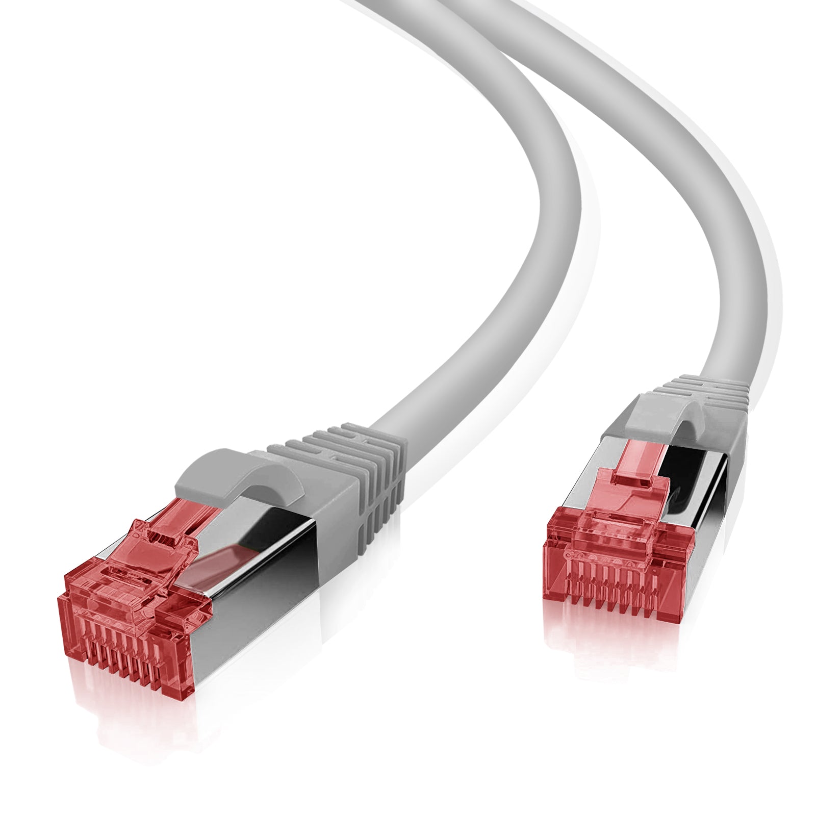 Helos patch cable S/FTP Cat 6 gray 20.0 m