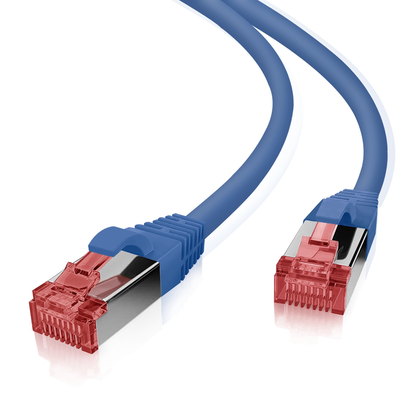 Helos patch cable S/FTP Cat 6 blue 20.0 m