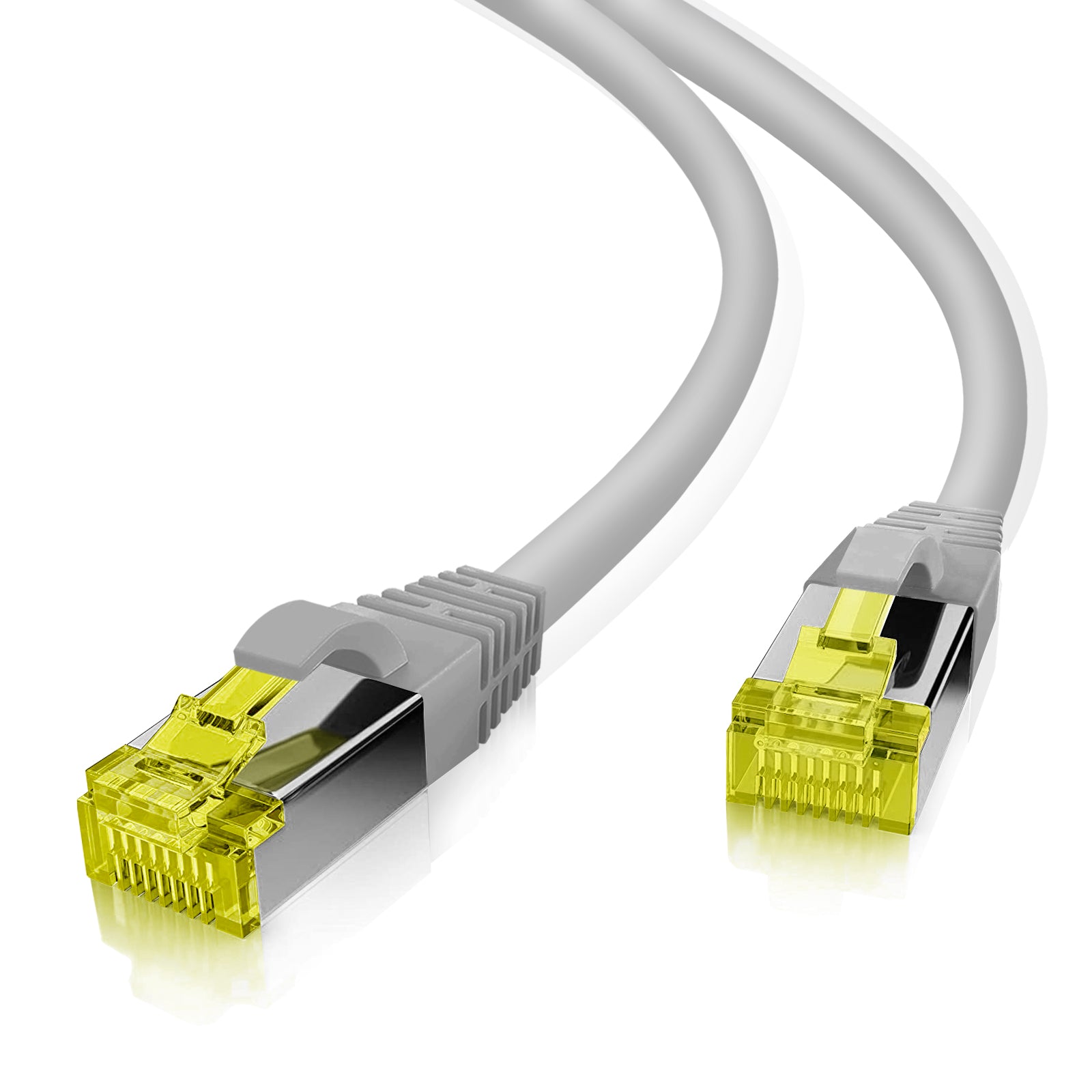 Helos Patchkabel S/FTP Cat 6a grau 10,0m