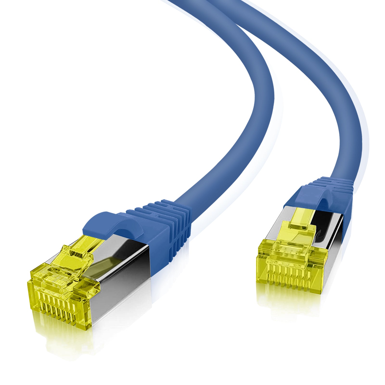 Helos patch cable S/FTP Cat 6a blue 15.0m