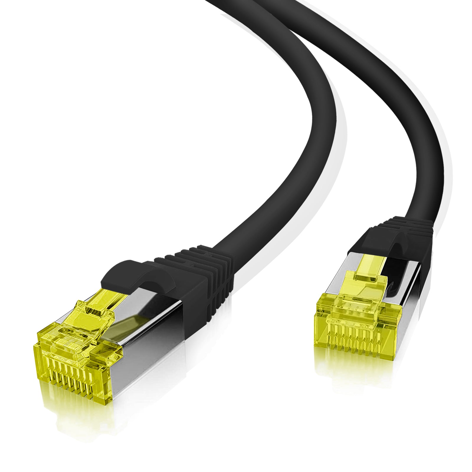 Helos patch cable S/FTP Cat 6a black 20.0m