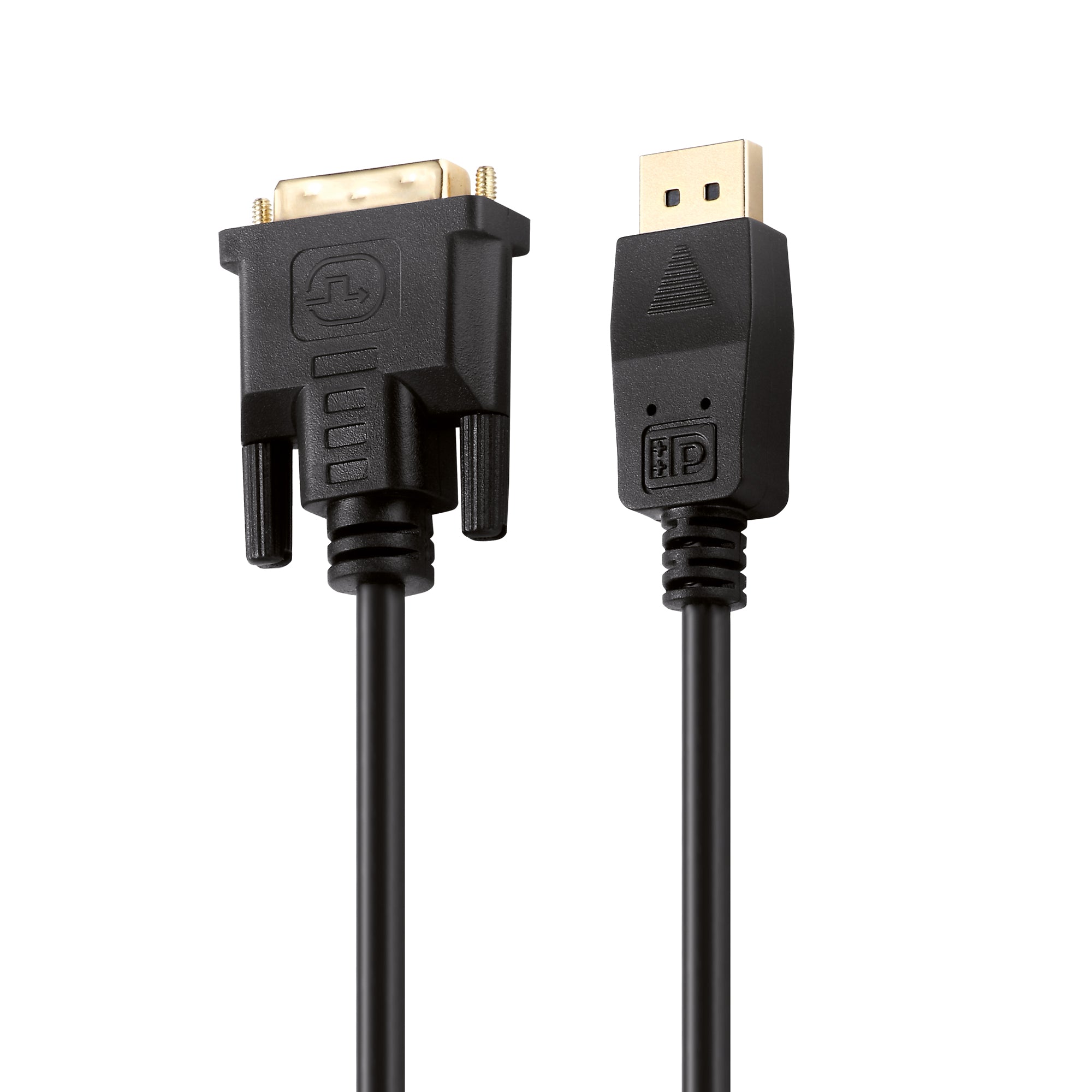 Helos connection cable, DisplayPort male/DVI-D male, FULL HD, BASIC, 3.0m, black