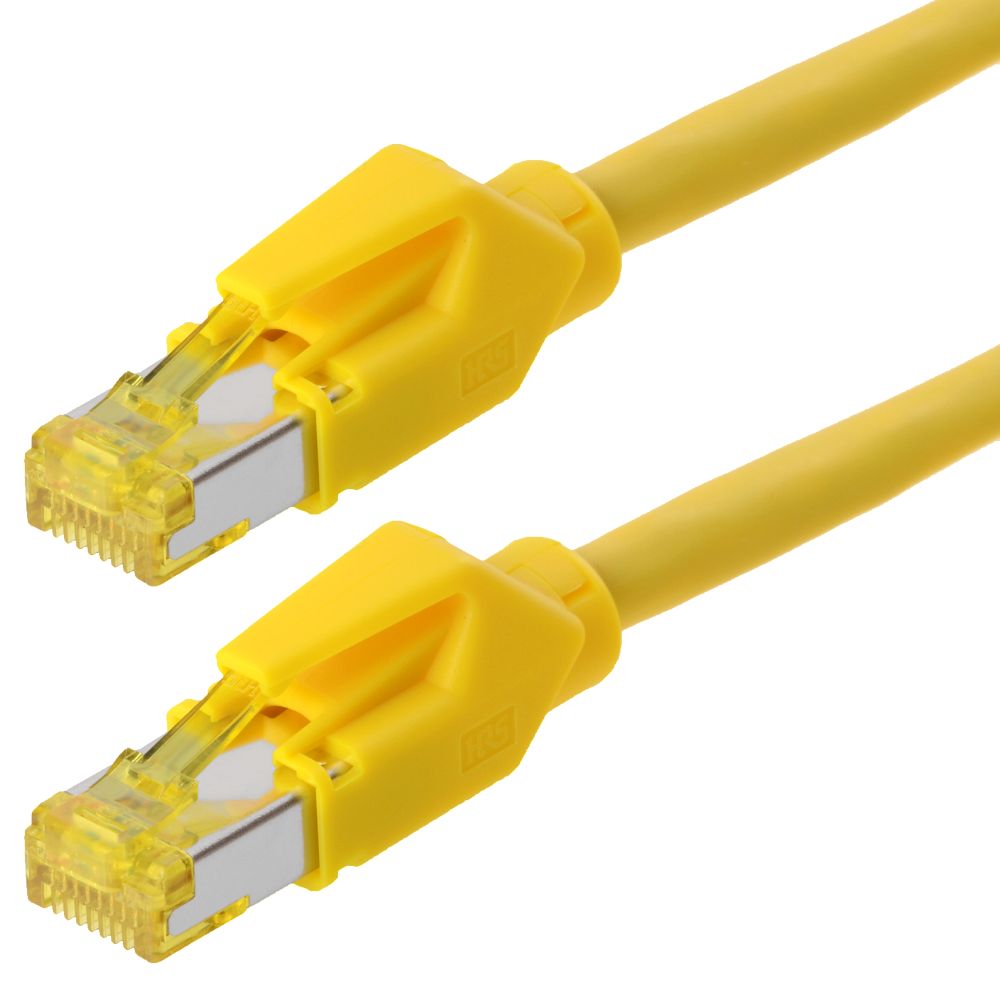 Draka patch cable S/FTP Cat 6a HQ TM31 (ISO/IEC) yellow 5.0m