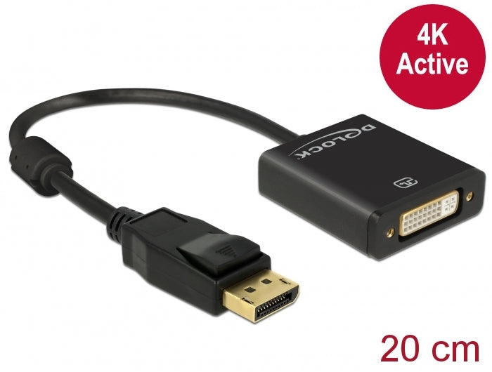 Delock adapter cable DisplayPort 1.2 male > DVI 24+5 female