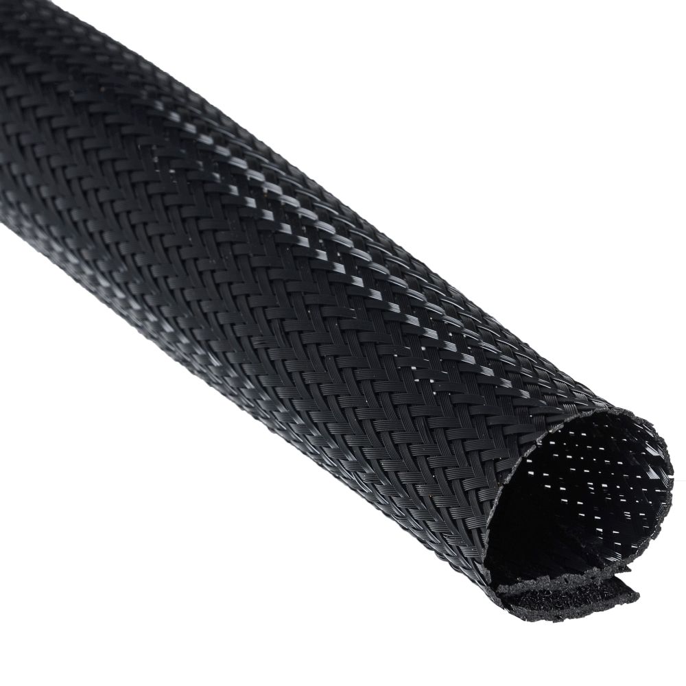 Helos Flexible cable duct with Velcro fastener 2 m, Ø 51 mm, black