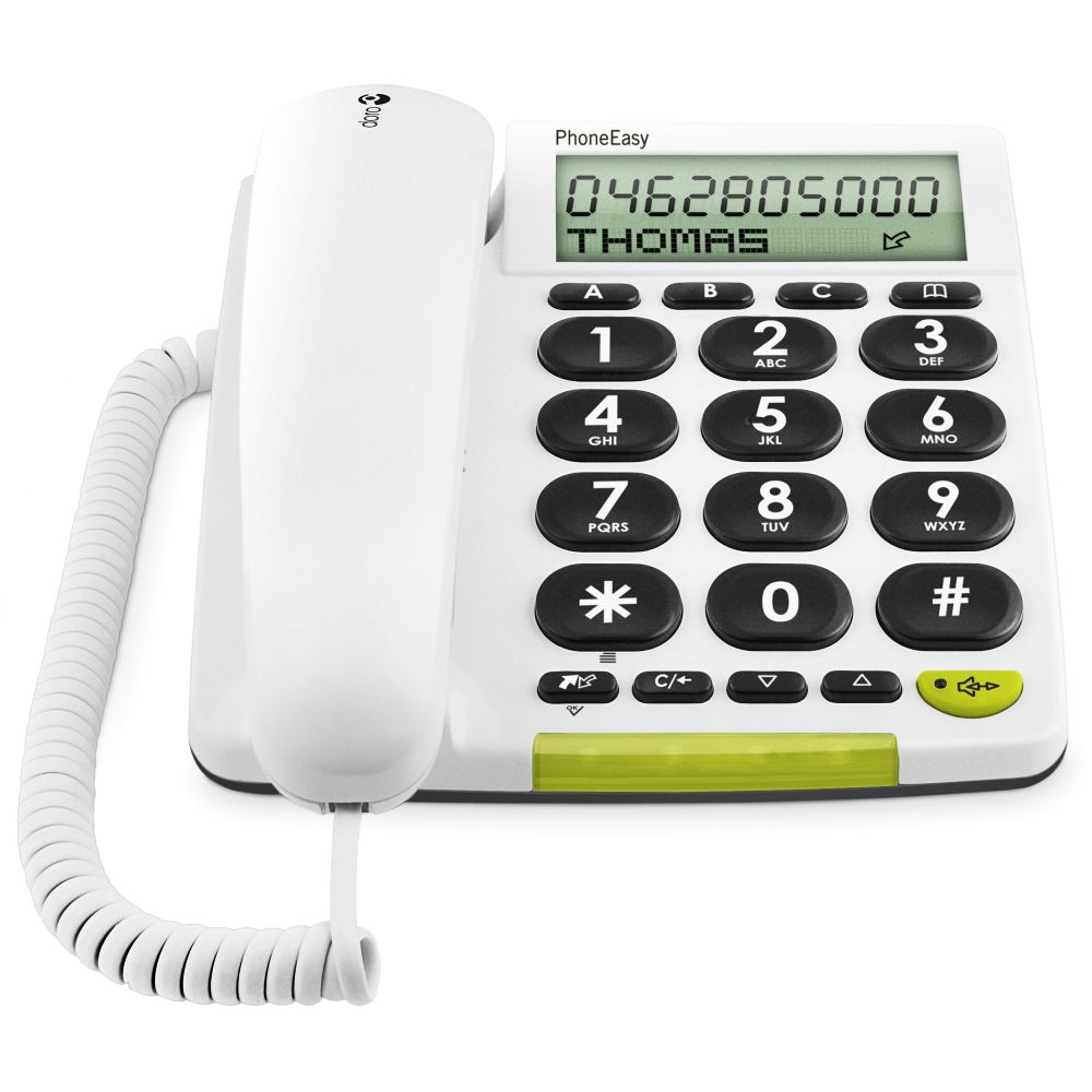Doro PhoneEasy 312cs large button phone, white