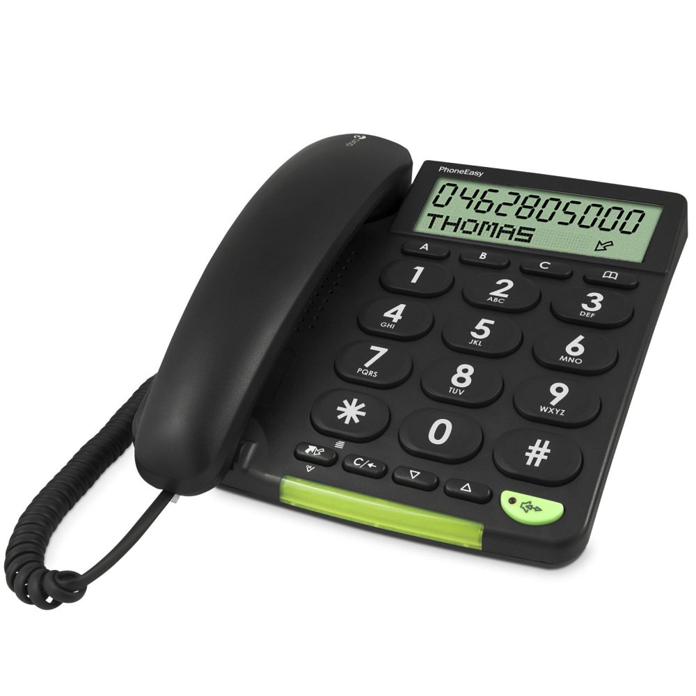 Doro PhoneEasy 312cs large button phone, black
