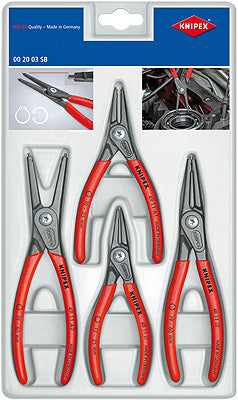 KNIPEX circlip pliers set 4-piece, self-service packaging