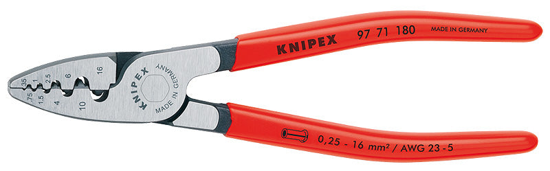 KNIPEX crimping pliers for wire end ferrules 180 mm