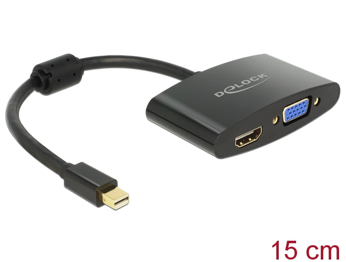 Delock adapter cable mini DisplayPort 1.1 male >VGA / HDMI