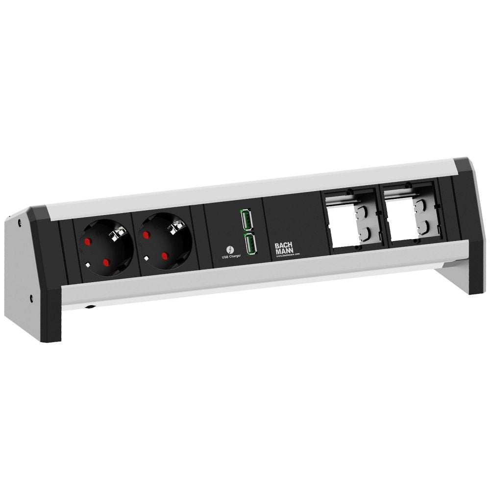Bachmann power strip Desk 2x protective contact sockets 1xUSB