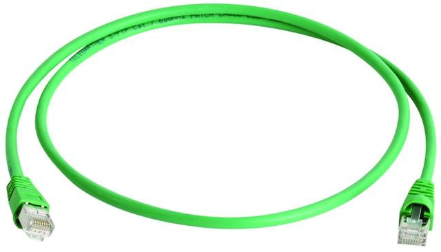 Telegärtner patch cable SFTP CAT 6A green 2.0m