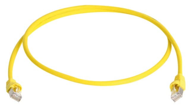 Telegärtner patch cable SFTP CAT 6A yellow 3.0m