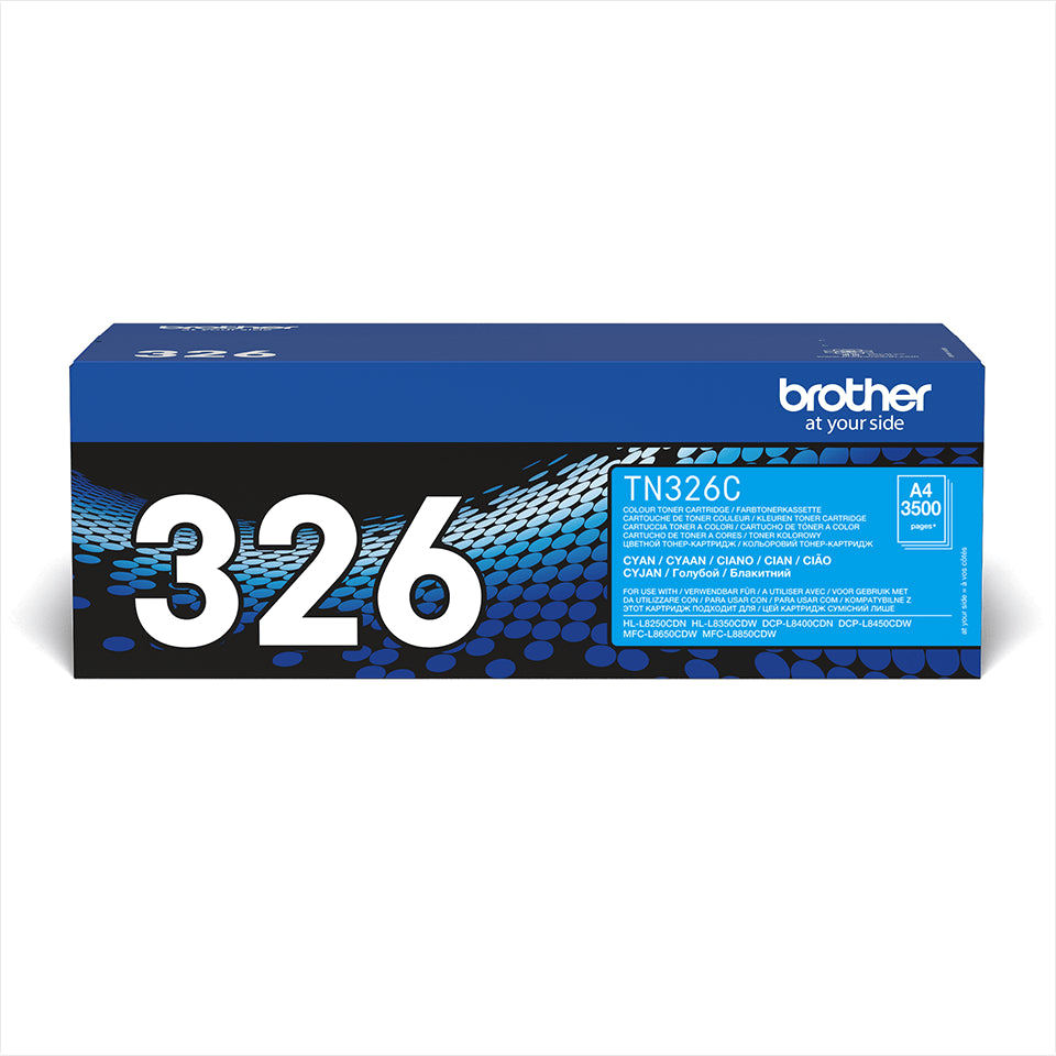 Brother Toner TN-326C Jumbo cyan (3,500 pages)