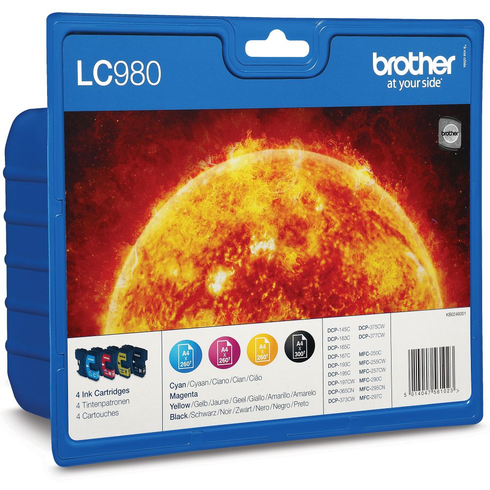 Brother ink cartridge LC-980VALBPDR