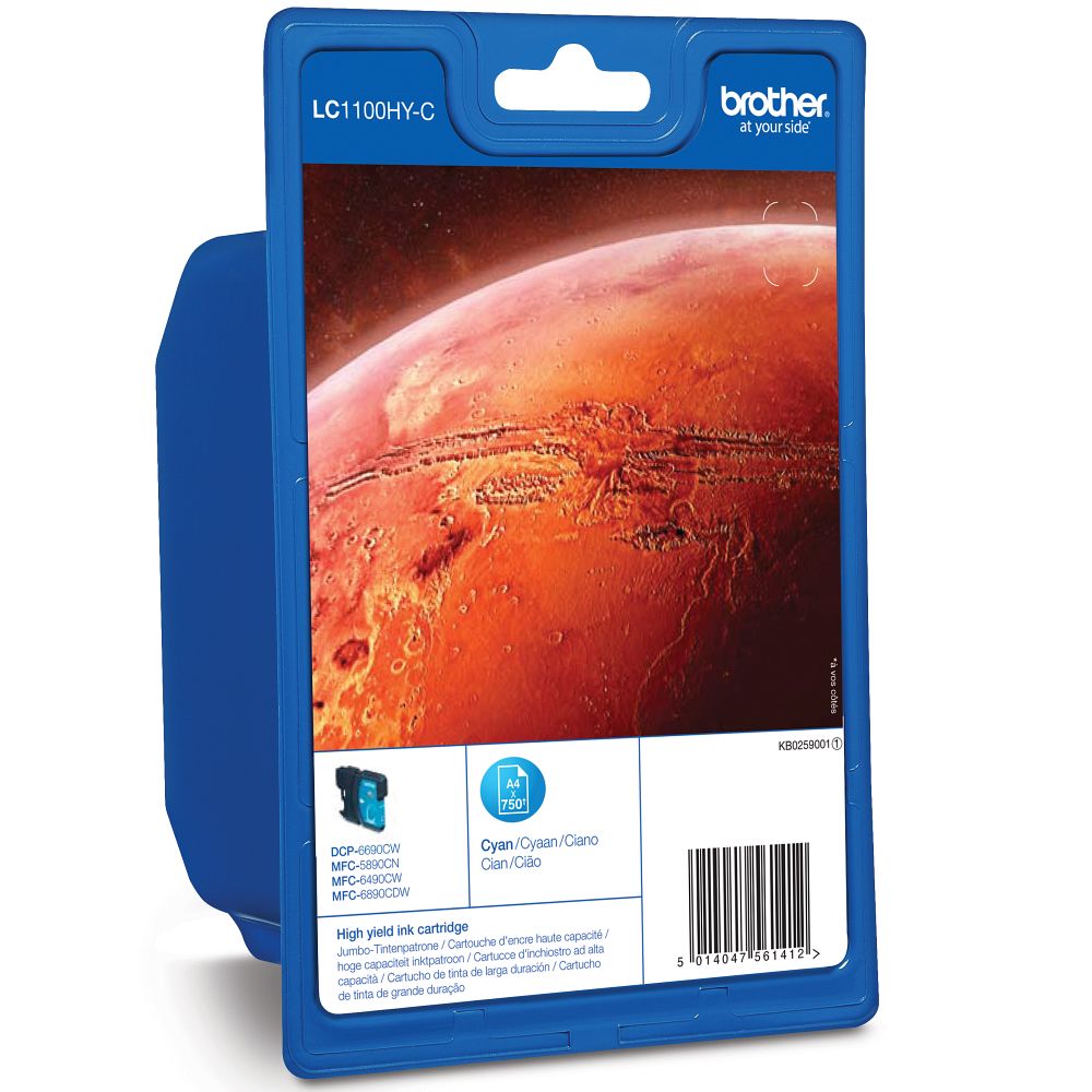 Brother ink cartridge LC-1100HYC cyan-blue jumbo