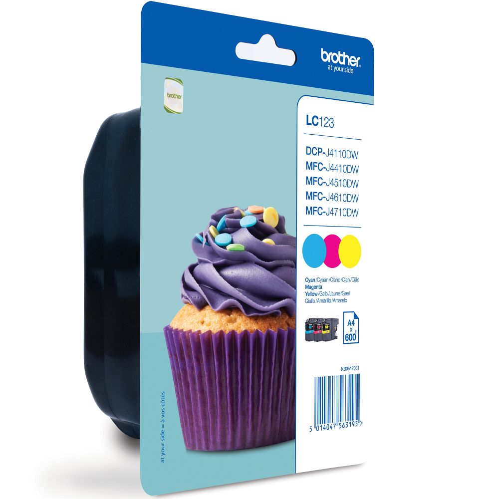 Brother ink cartridge LC-123RBWBPDR