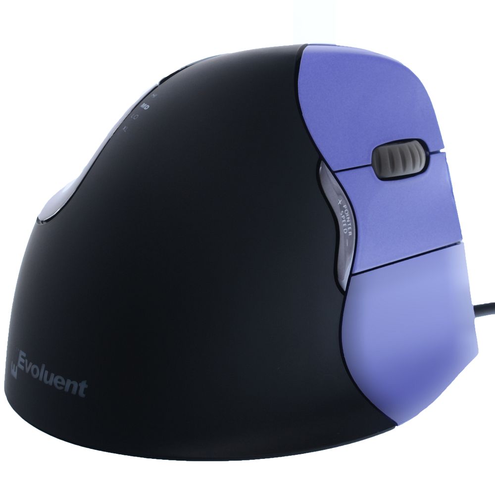 Evoluent VM4S, Ergonomic vertical small USB mouse, right-handed