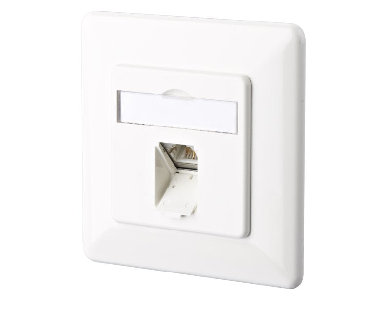 METZ CONNECT E-DAT C6A 1 port UP pure white