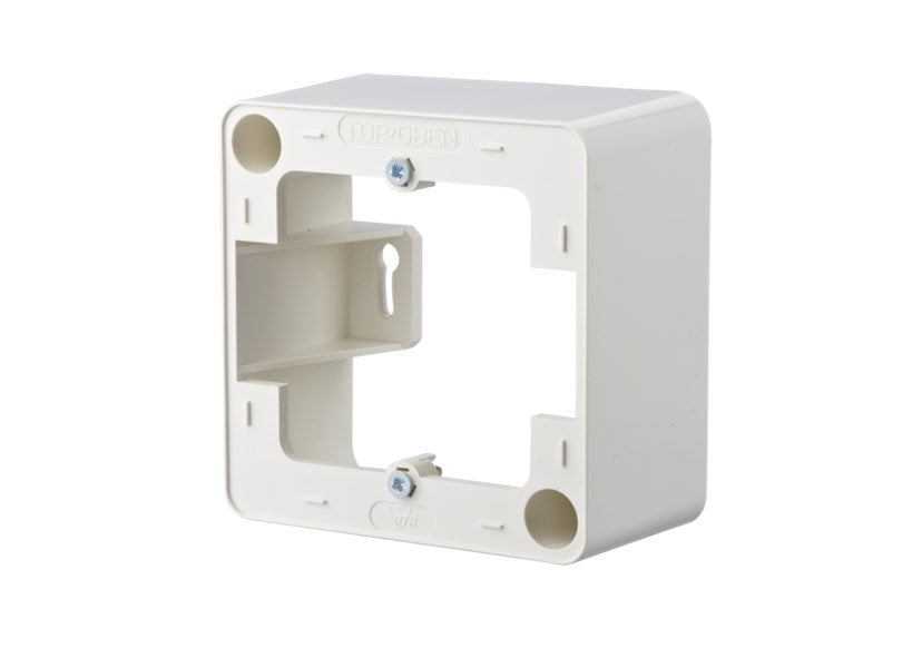 METZ CONNECT Aufputzrahmen 85 x 85 x 43 mm - 1fach, reinweiß