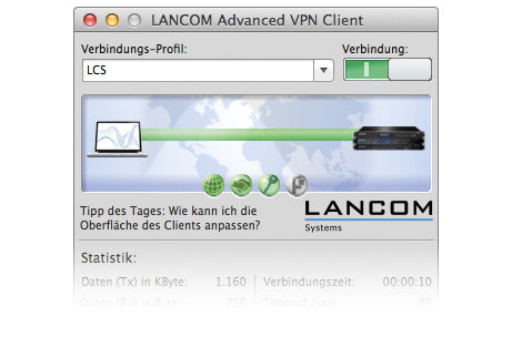LANCOM Advanced VPN Client macOS License 10 Users Bulk