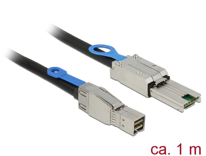 Delock Cable Mini SAS HD SFF-8644 > Mini SAS SFF-8088 1 m