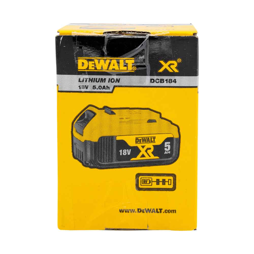DeWalt DCB184 18V XR replacement battery 5.0 Ah Li-Ion