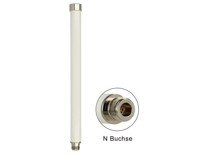 Delock Antenne WLAN N-Buchse 802.11 ac/a/h/b/g/n 6 ~ 8 dBi
