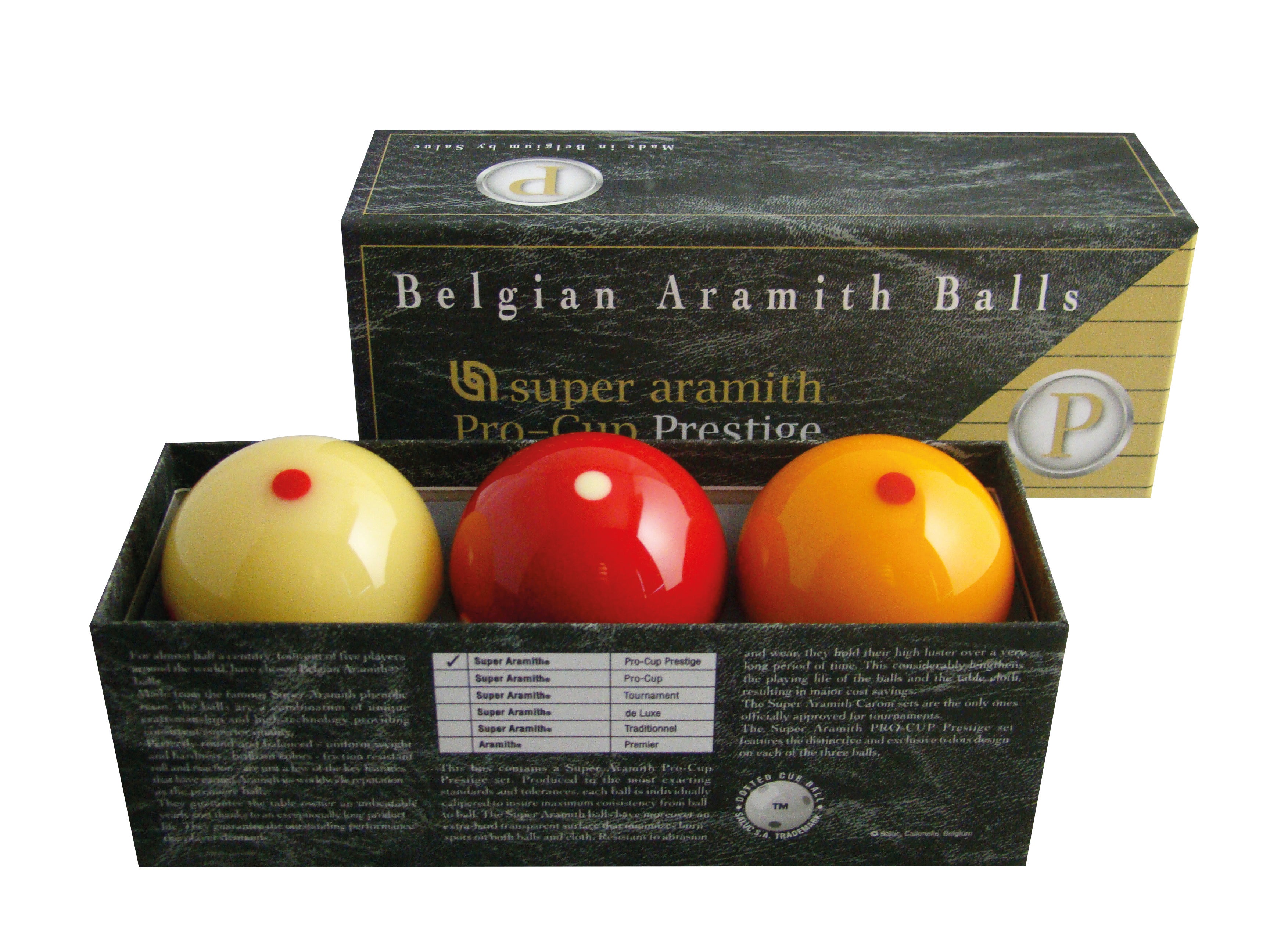 Balls Carom Super Aramith Pro-Cup Prestige 61.5mm