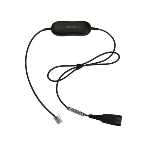 Jabra Smart Cord, QD to RJ9, smooth 0.8 meters